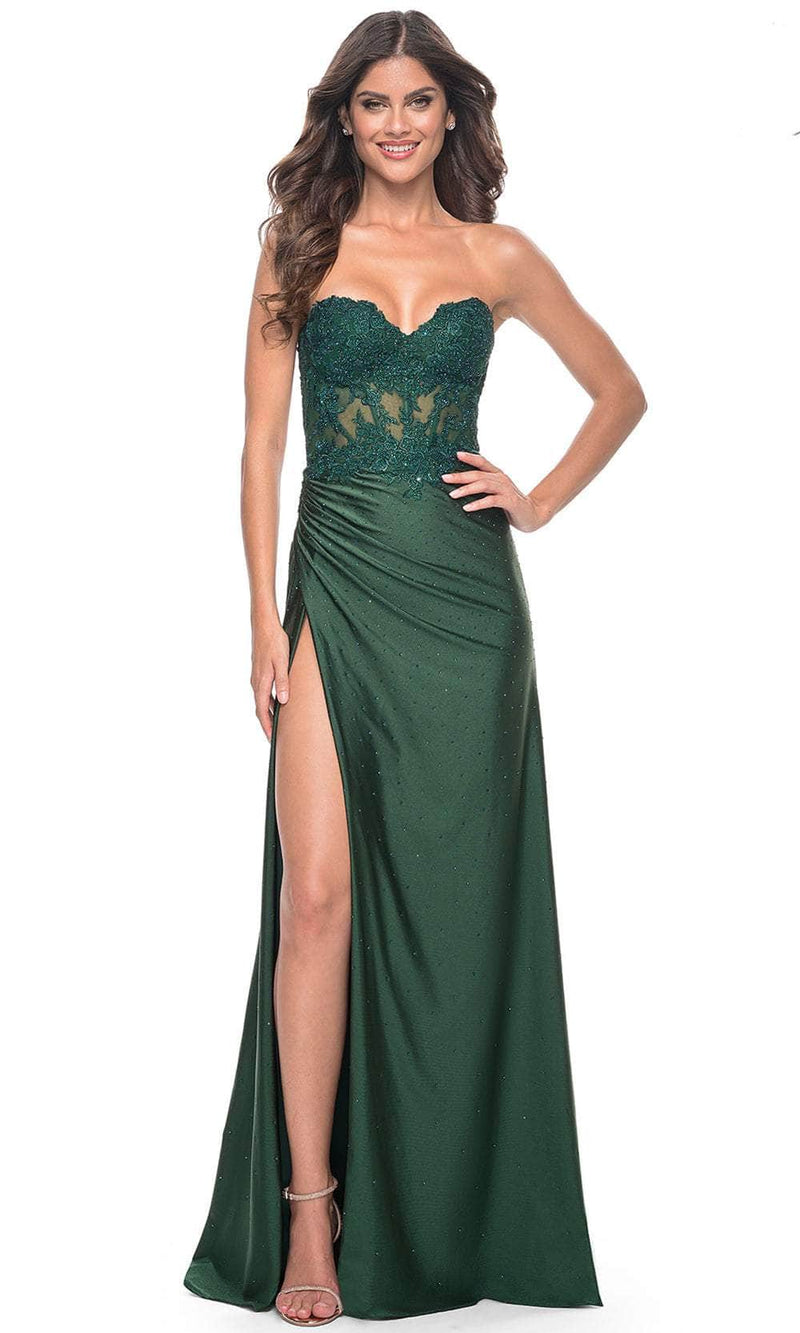 La Femme 32011 Rhinestone Jersey Prom Dress