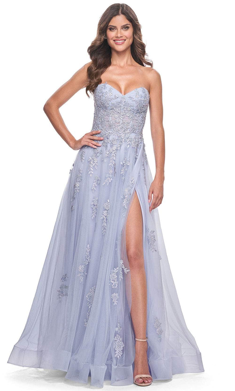 La Femme 32084 Lace Ornate Sweetheart Prom Dress