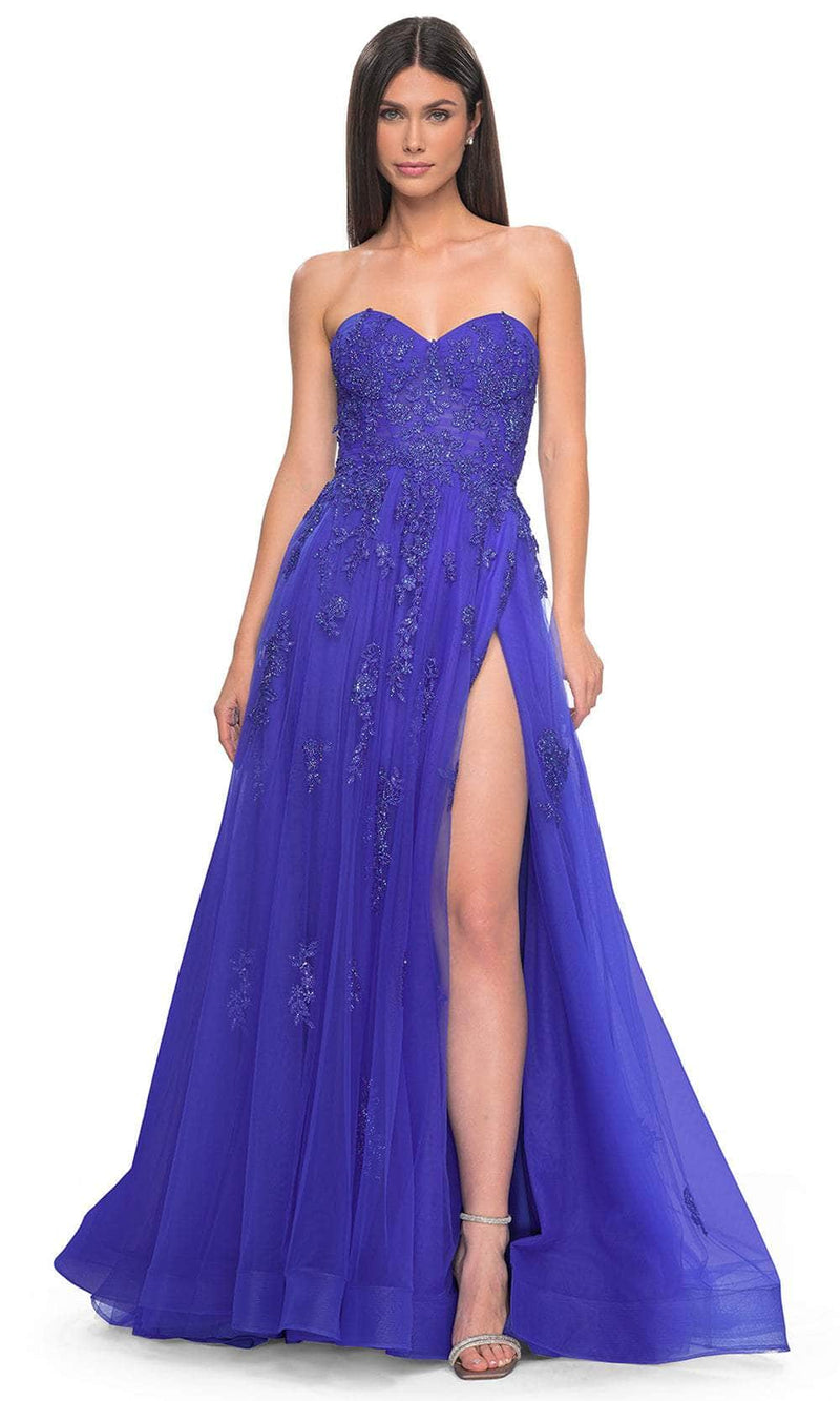 La Femme 32084 Lace Ornate Sweetheart Prom Dress
