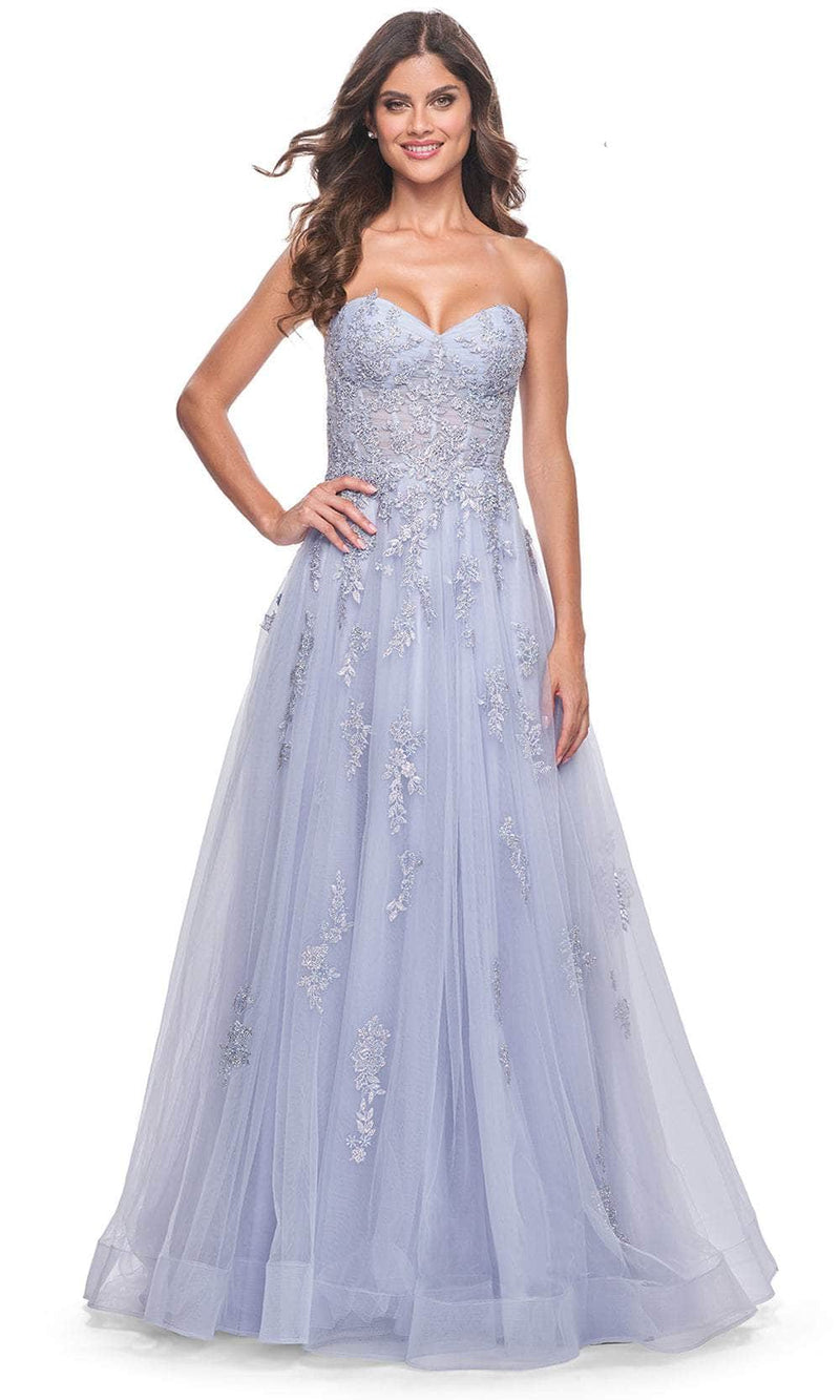 La Femme 32084 Lace Ornate Sweetheart Prom Dress