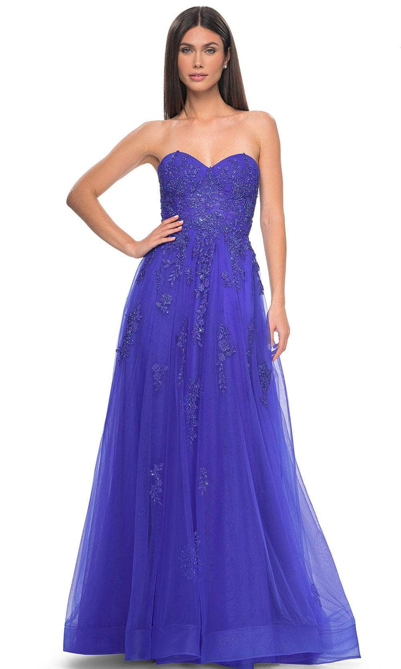 La Femme 32084 Lace Ornate Sweetheart Prom Dress