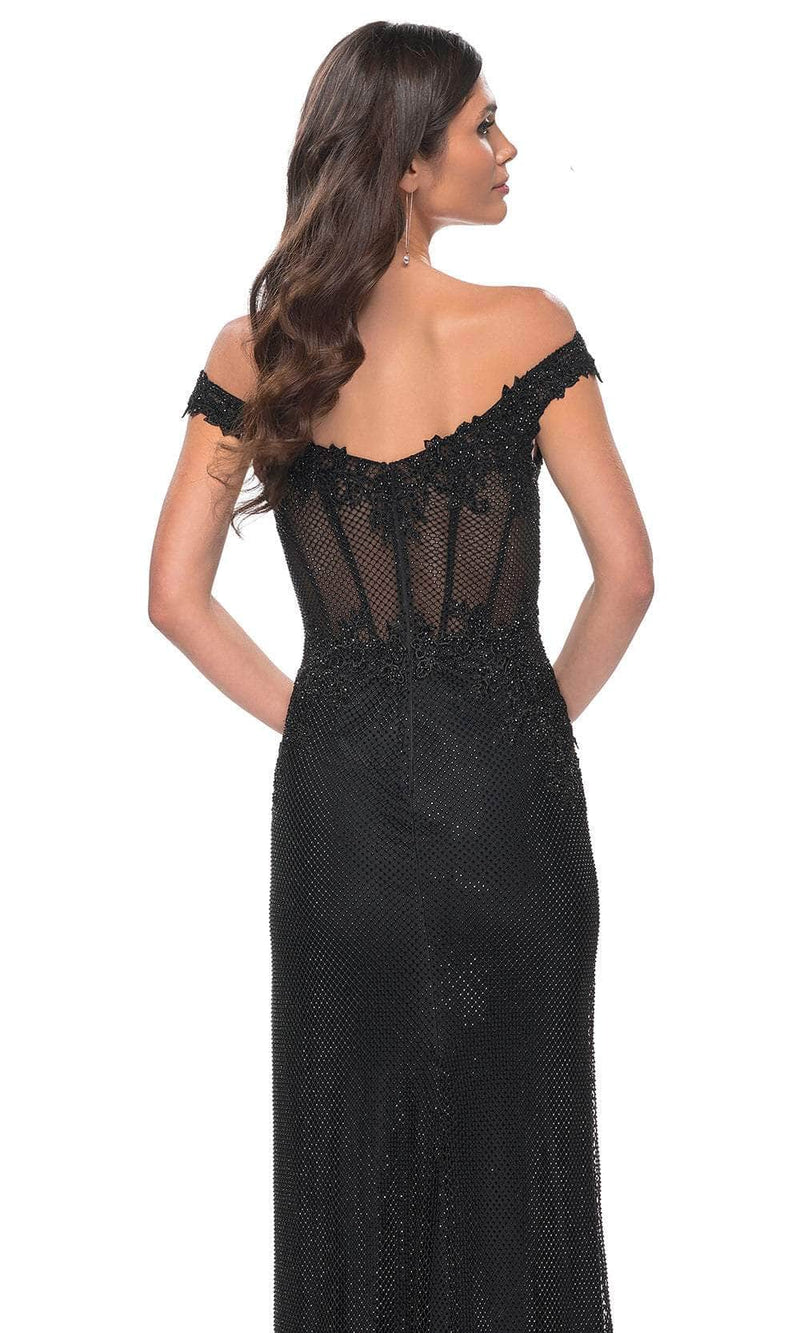 La Femme 32116 Off Shoulder Corset Prom Dress