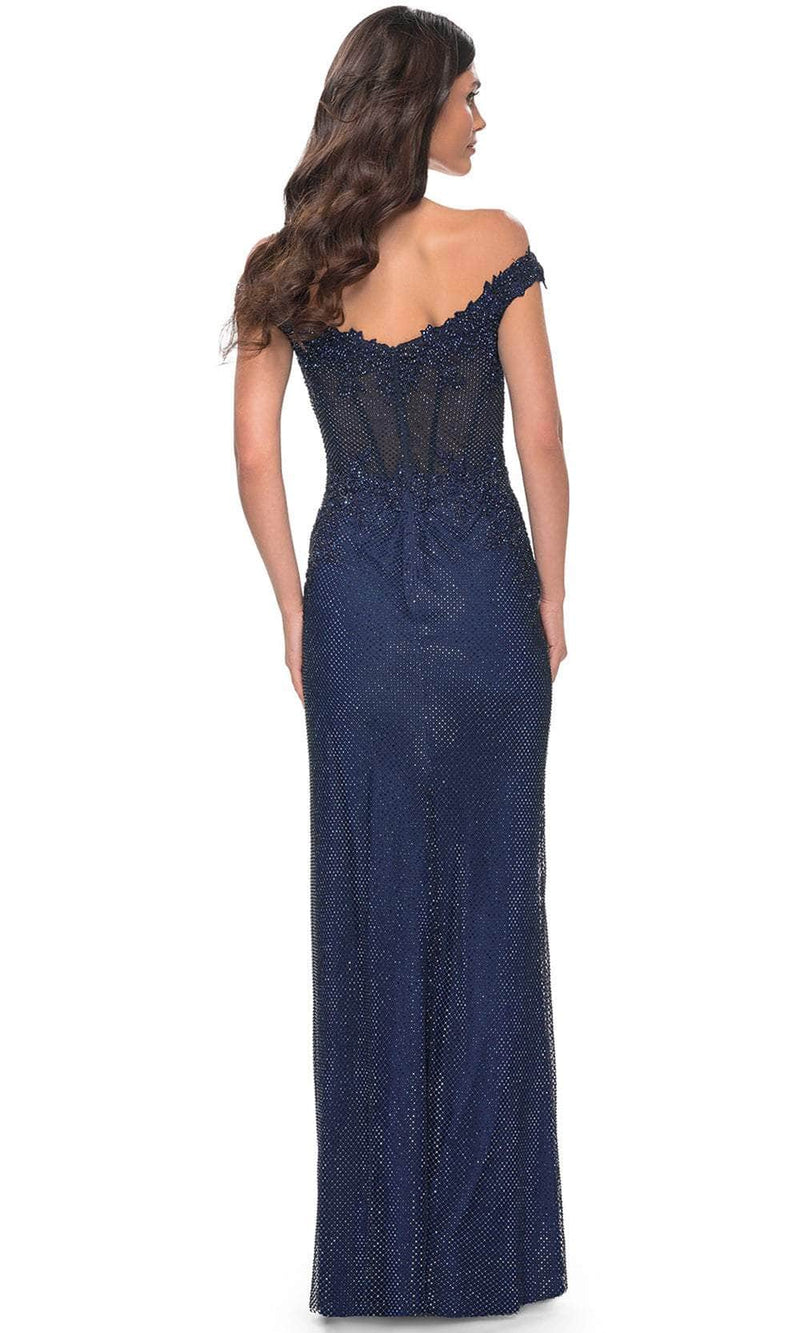 La Femme 32116 Off Shoulder Corset Prom Dress