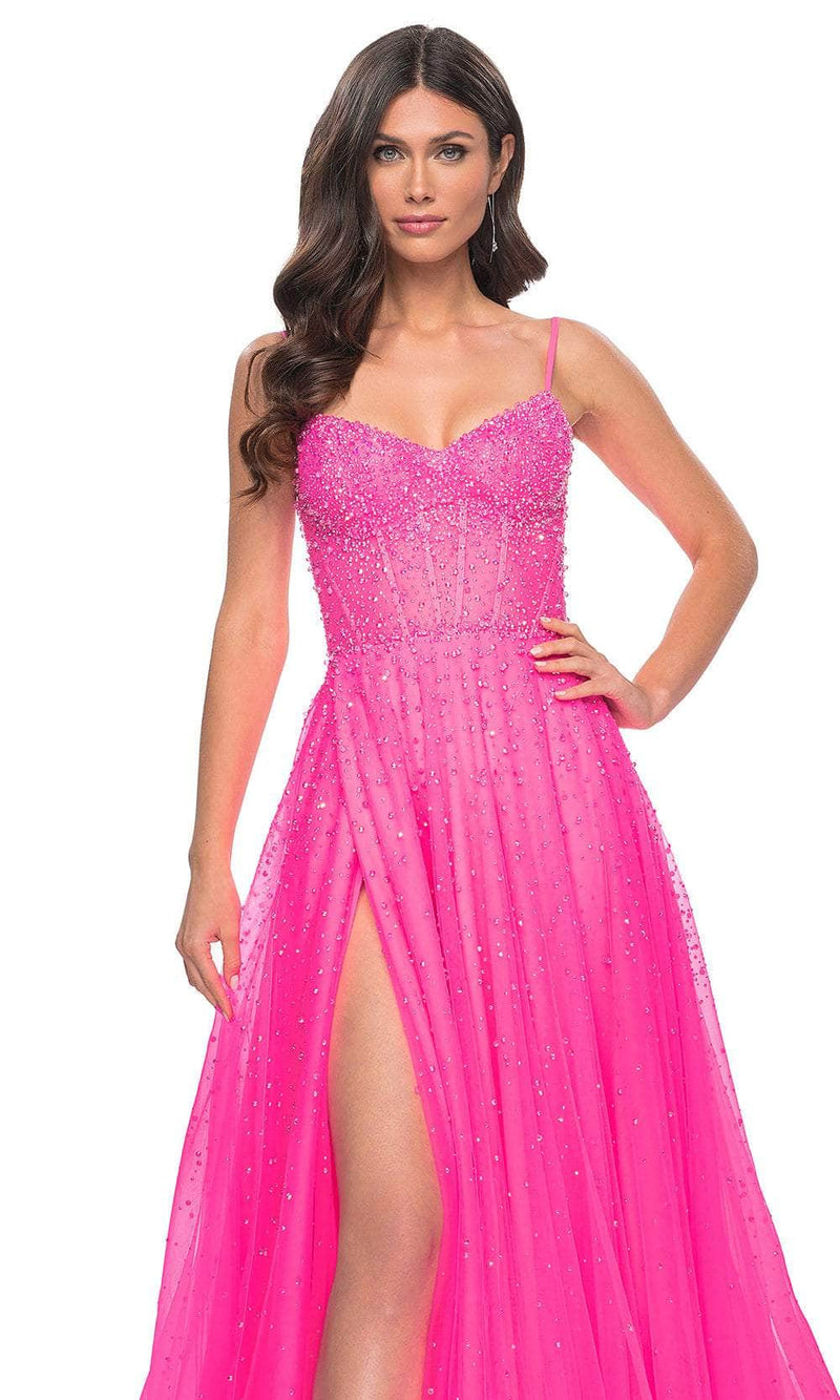 La Femme 32146 Embellished A-Line Prom Dress
