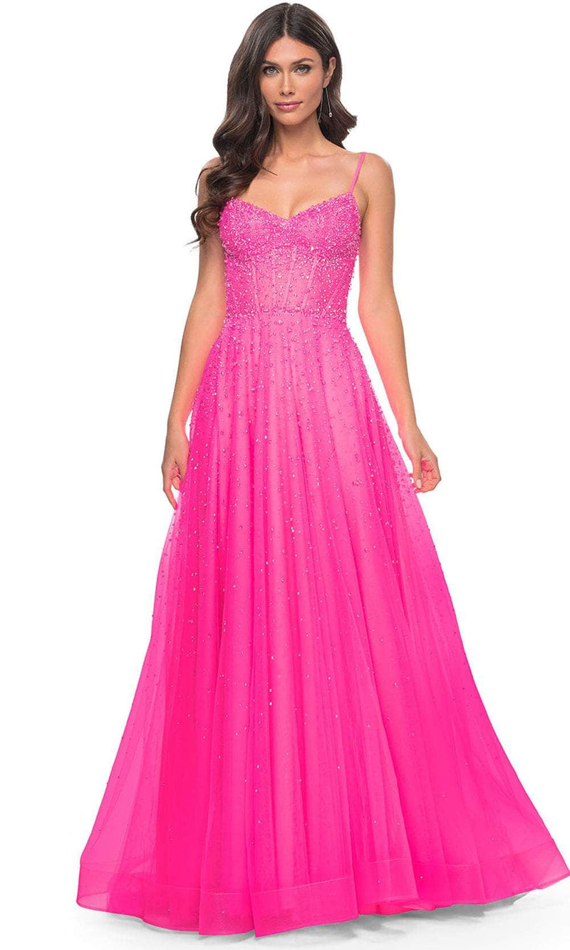La Femme 32146 Embellished A-Line Prom Dress