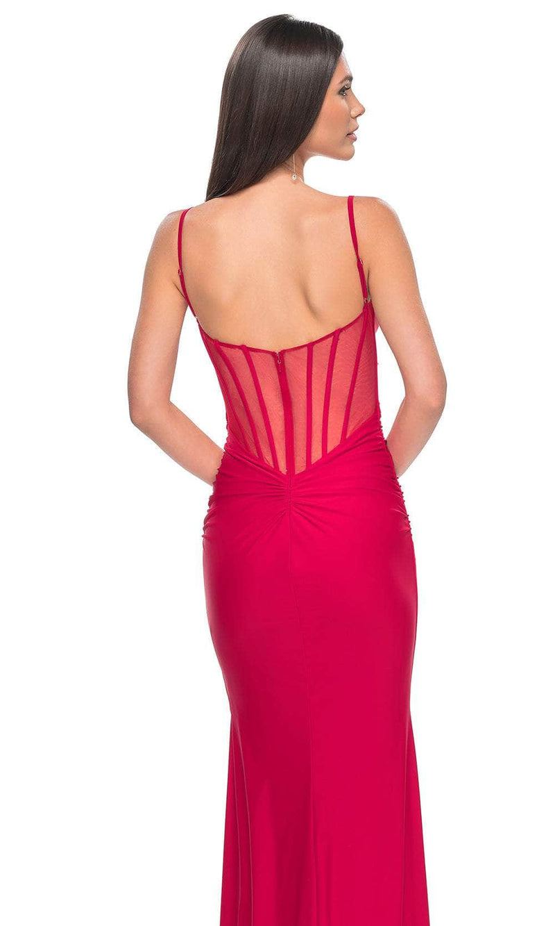 La Femme 32153 Draped Bodice Prom Dress