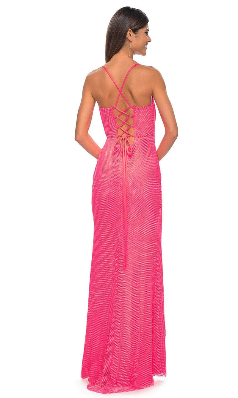 La Femme 32227 Bustier Net Prom Dress by La Femme