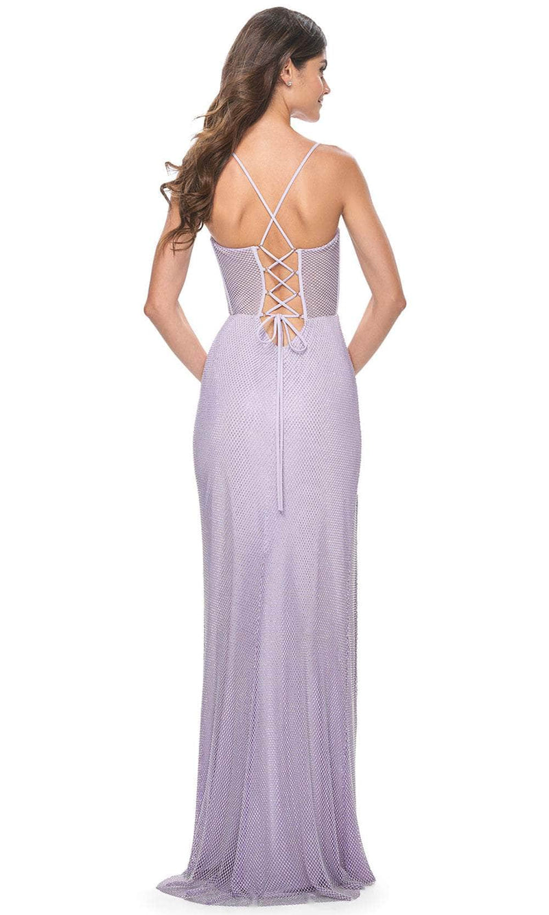 La Femme 32227 Bustier Net Prom Dress by La Femme