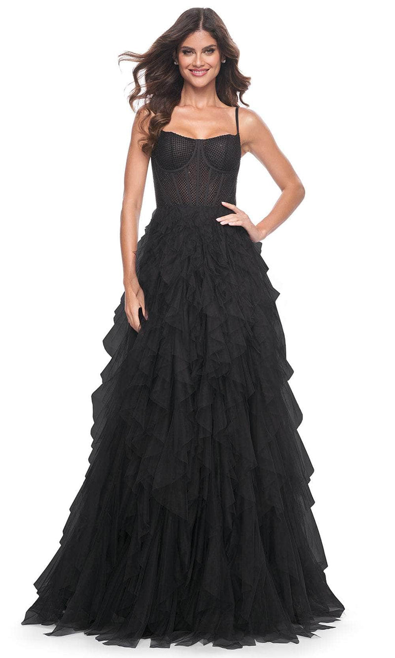 La Femme 32233 Ruffle Skirt Prom Dress