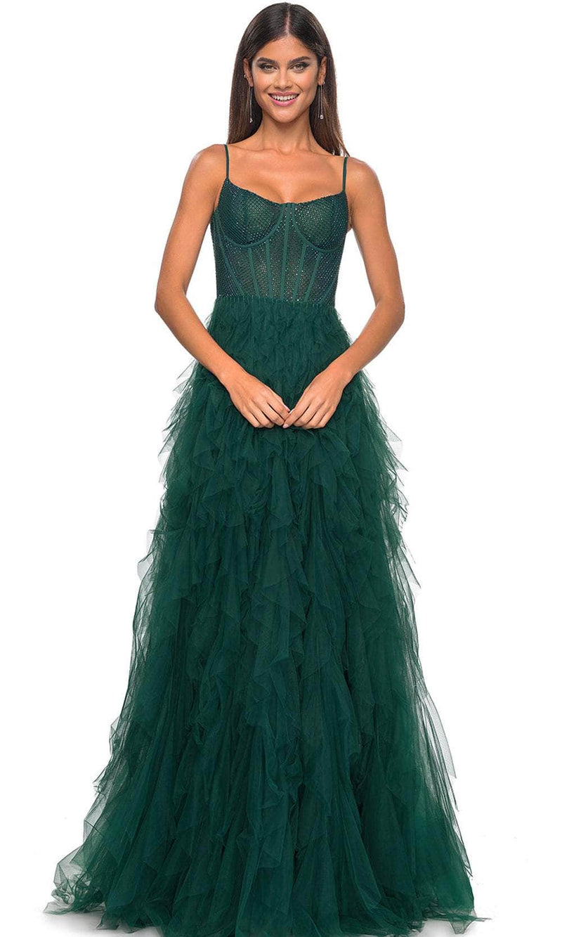 La Femme 32233 Ruffle Skirt Prom Dress