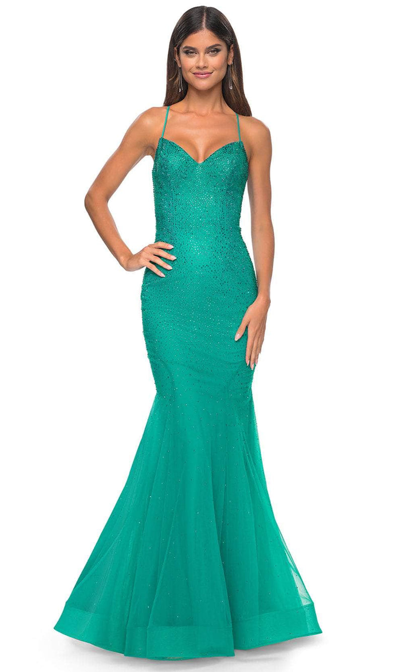 La Femme 32273 Embellished V-Neck Prom Dress