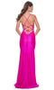 La Femme 32324 Bead Embellished V-Neck Prom Gown
