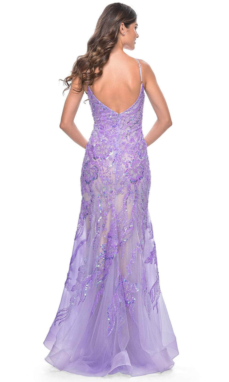 La Femme 32333 Sleeveless Beaded Mermaid Prom Dress