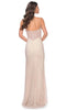 La Femme 32408 Corset Bodice Fishnet Prom Dress