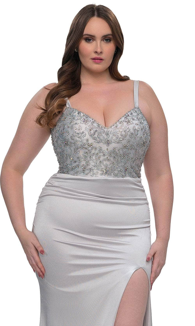 La Femme 32430 Rhinestone Bodice Evening Gown by La Femme