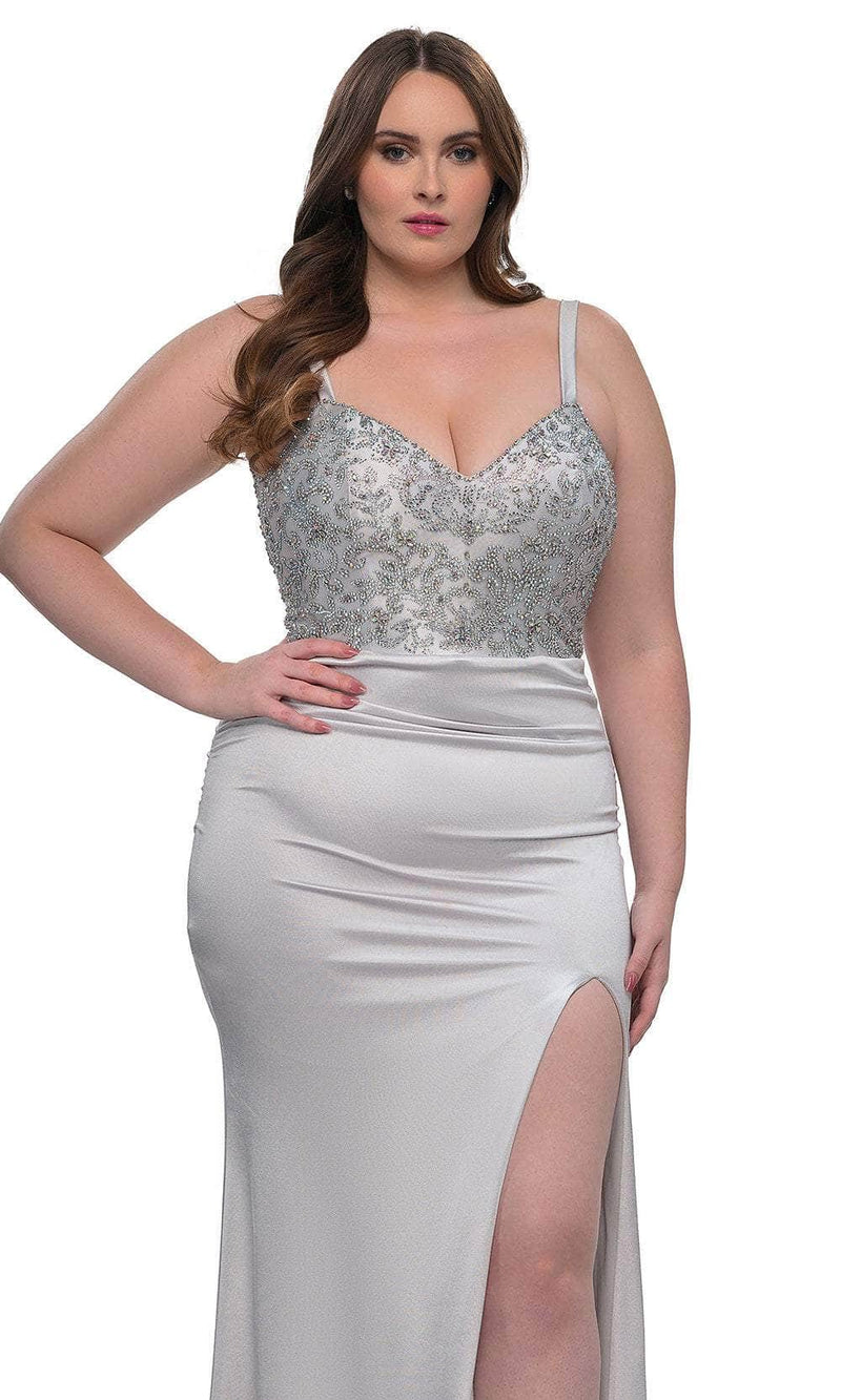 La Femme 32430 Rhinestone Bodice Evening Gown by La Femme