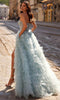 La Femme 32528 Corset Sweetheart Prom Ball Gown with Slit