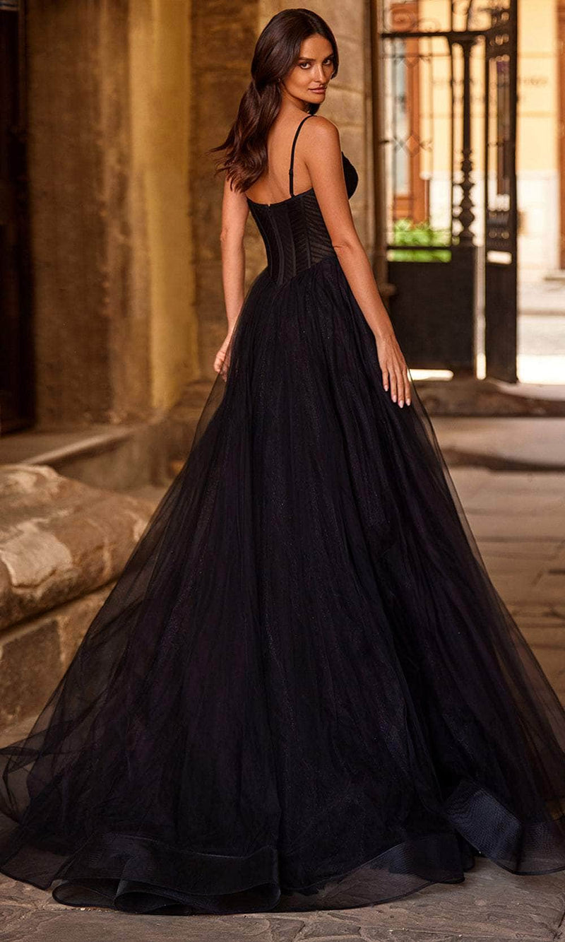 La Femme 32680 Sleeveless Corset Bodice Prom Gown