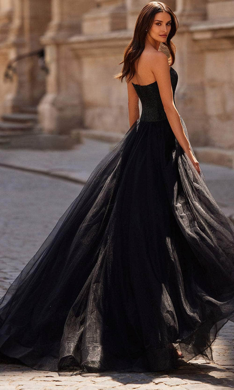 La Femme 32690 Beaded Bodice Semi Sweetheart Prom Gown