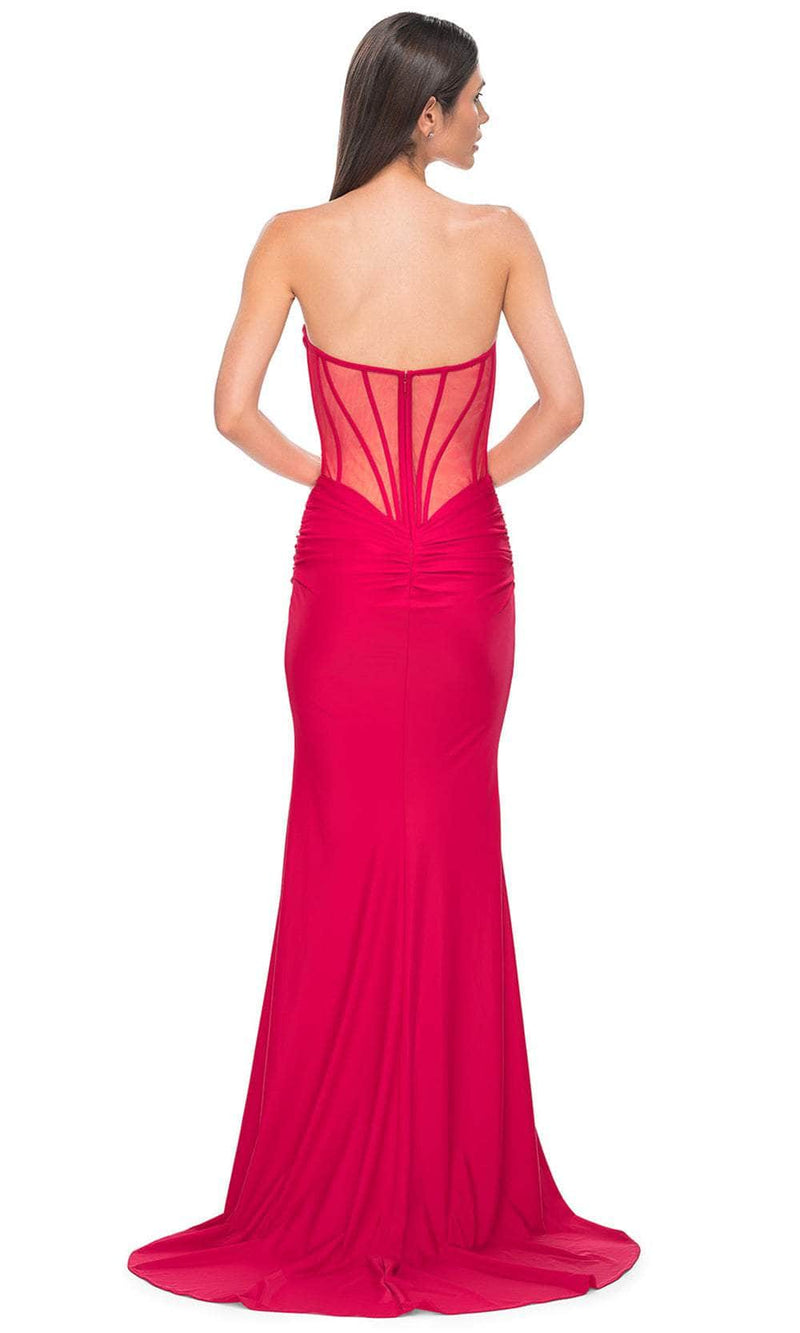 La Femme 32941 Plunging Sweetheart Jersey Prom Gown