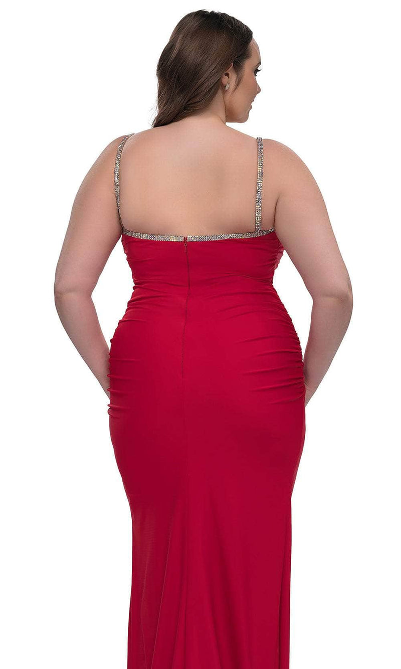 La Femme 32992 Rhinestone Trimmed Evening Gown