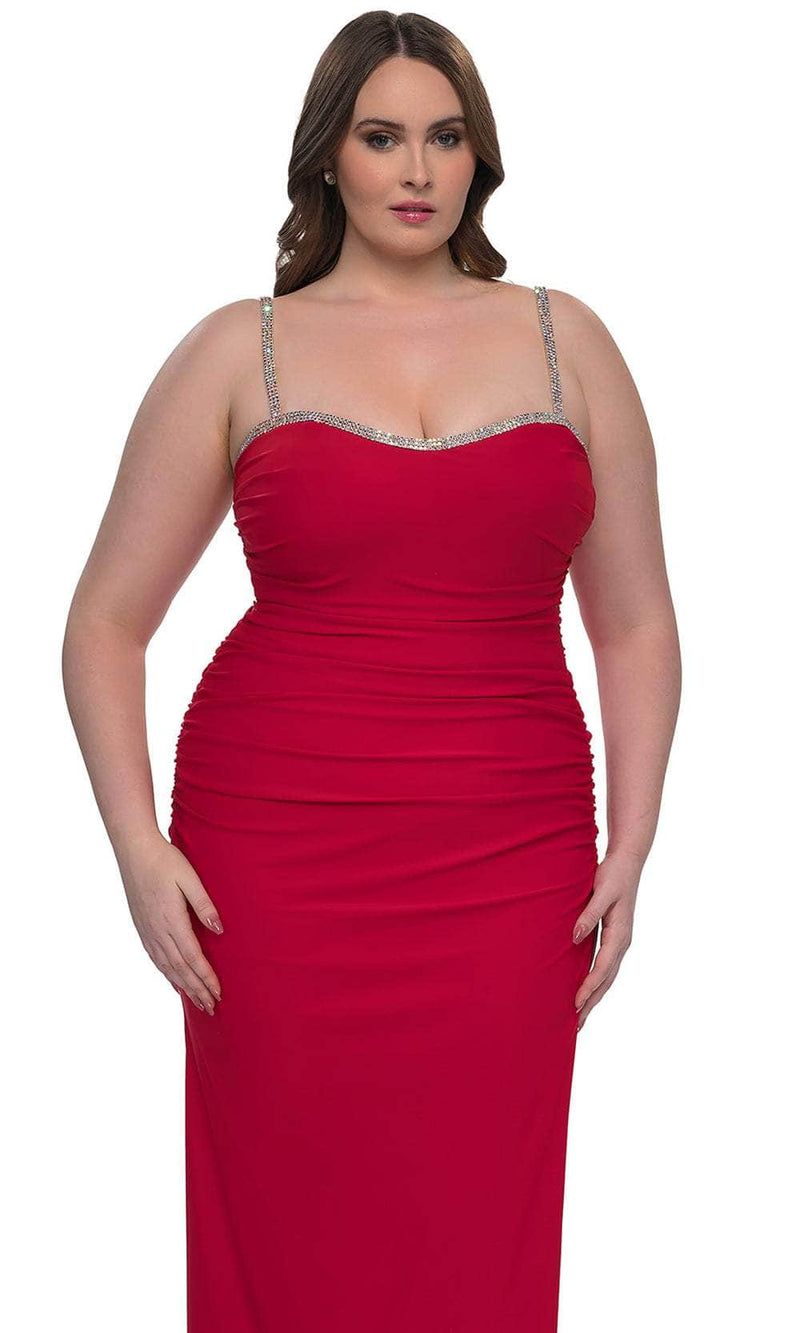 La Femme 32992 Rhinestone Trimmed Evening Gown