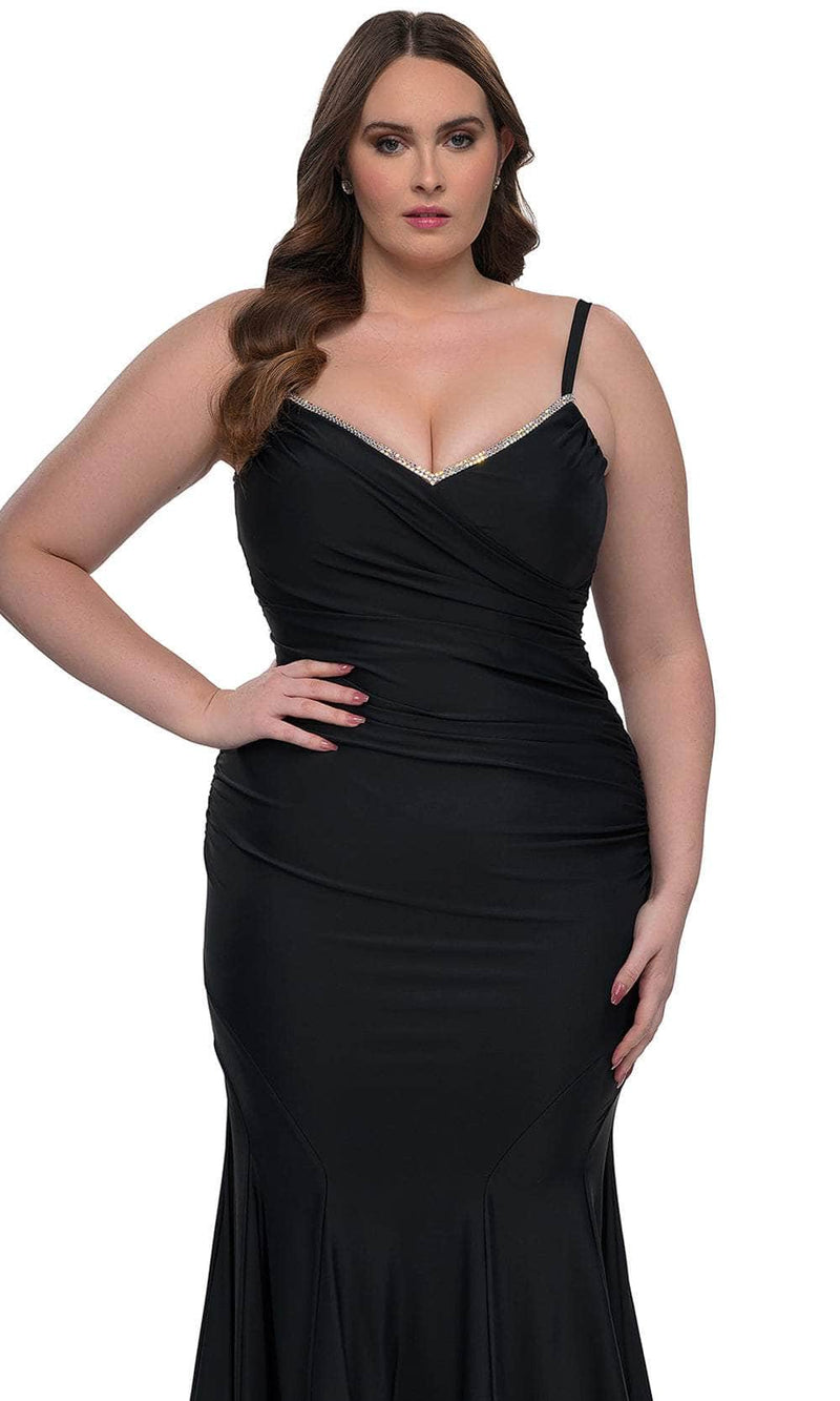 La Femme 33057 Ruched Jersey Prom Dress