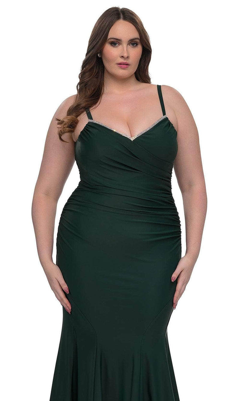 La Femme 33057 Ruched Jersey Prom Dress