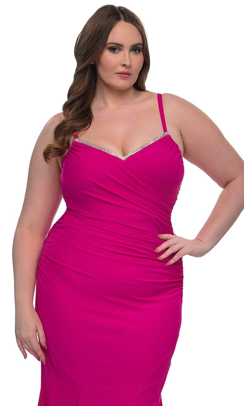 La Femme 33057 Ruched Jersey Prom Dress