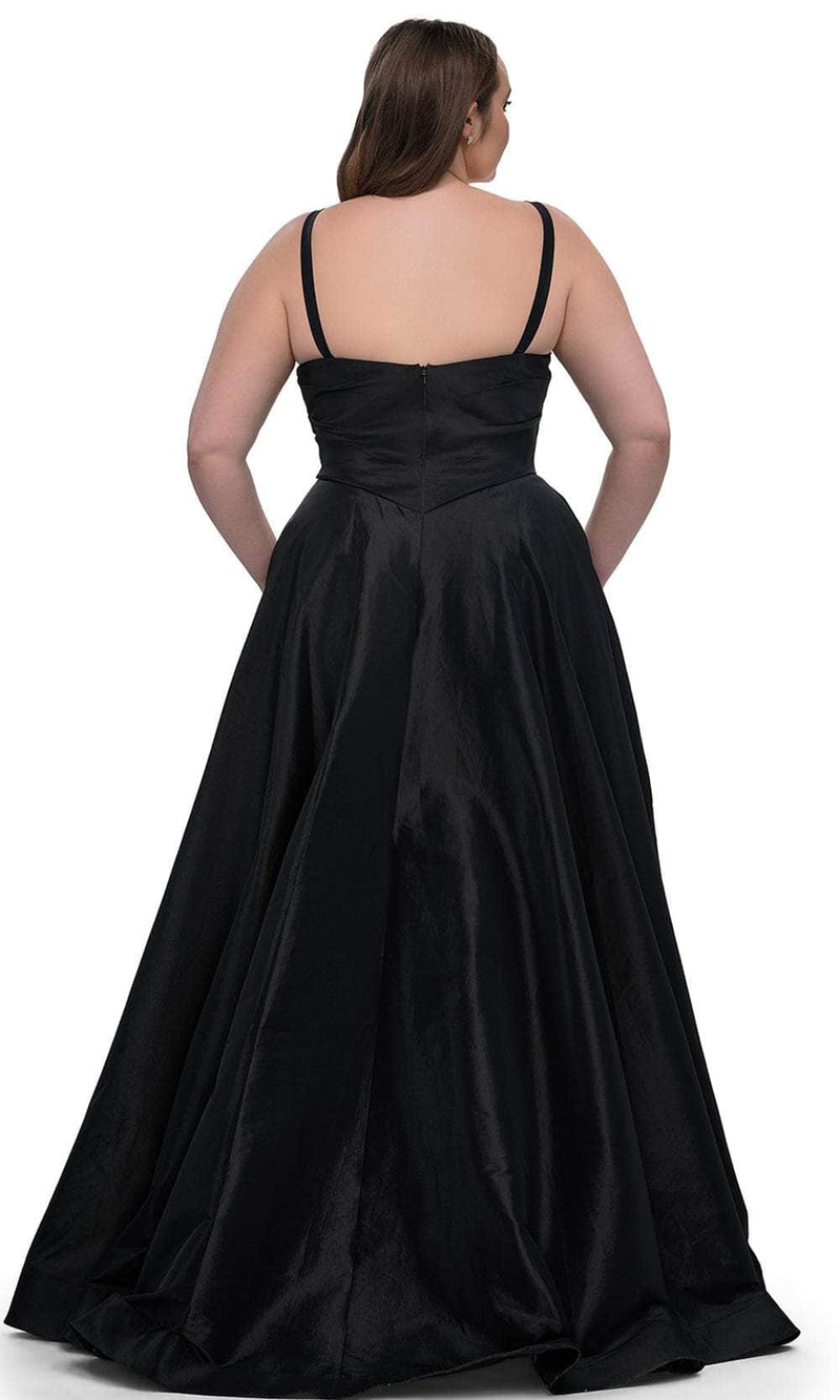 La Femme 33075 Stretch Taffeta Evening Gown