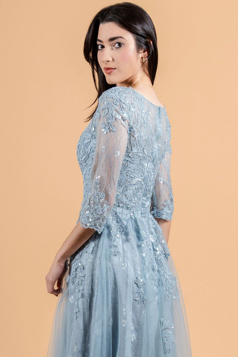 Lace 3/4 Sleeve Mother of the Bride Dress A-line Formal Evening Gown by Elizabeth K GL3629