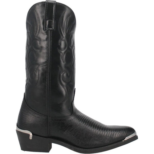 Laredo Men's Atlanta Lizard Print Leather J-Toe Boots - Peanut
