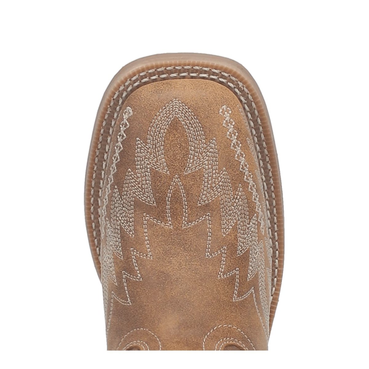 Laredo Women's Cheyenne Broad Square Toe Leather Boots - Tan 5717