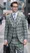 Men's 3-Piece 100% Wool Modern Fit Suit – Pin Notch Lapel