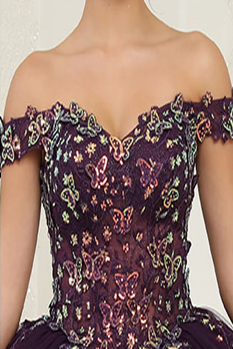 Layla K LK252 Sweetheart Corset Embroidered Sweet 16 Ball Gown