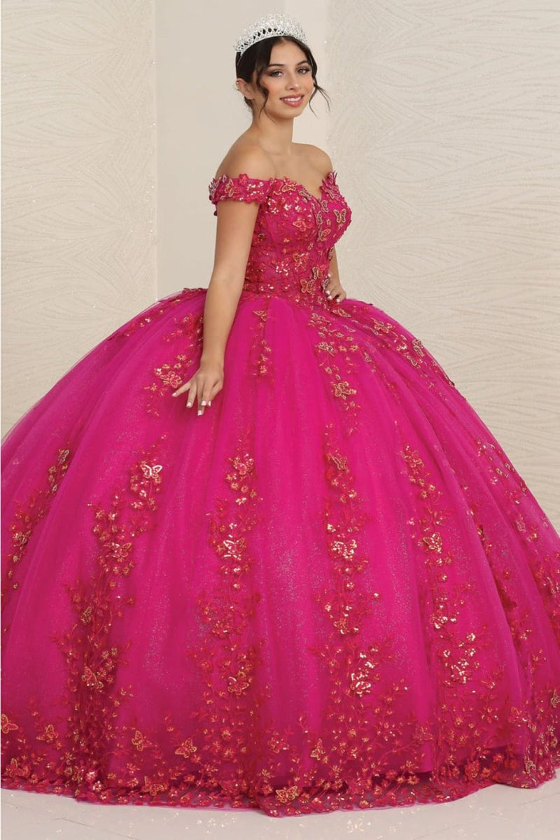 Layla K LK252 Sweetheart Corset Embroidered Sweet 16 Ball Gown
