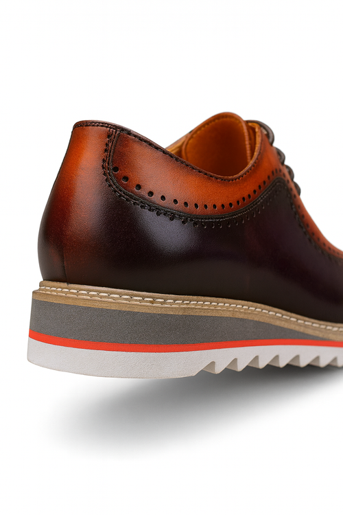 Two-Tone Burnished Brogue Oxford