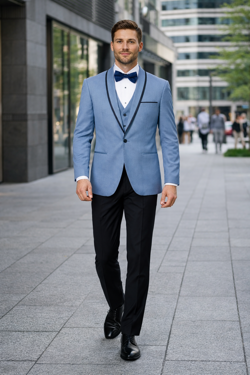 Light Blue Tuxedo Blue Tuxedo Wedding Steel Blue Tuxedos