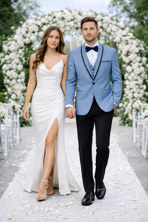 Light Blue Tuxedo Blue Tuxedo Wedding Steel Blue Tuxedos
