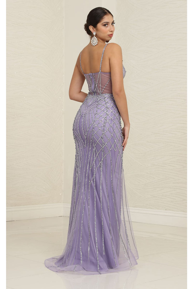 Long Evening Dress Sweetheart Beaded Gala Gown By Royal Queen RQ8126