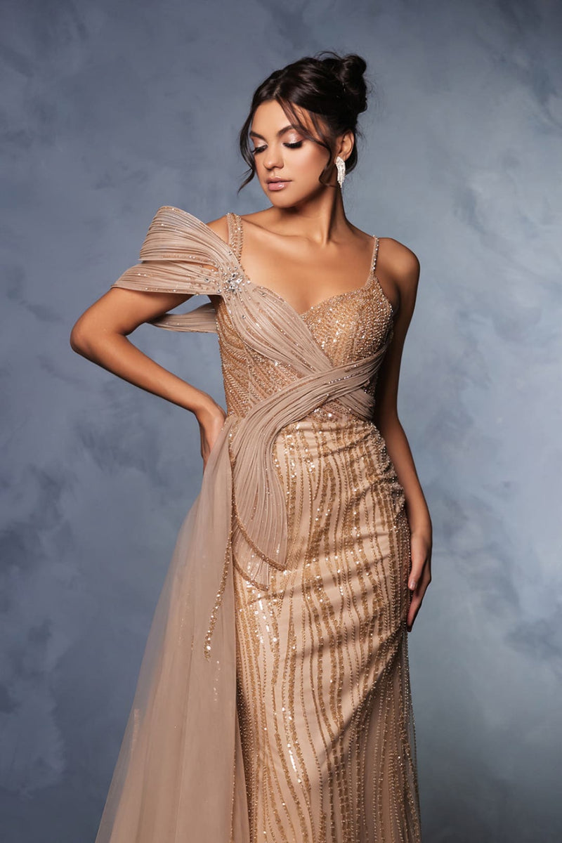 Long Prom Dress A-Line Sequin Pageant Gown By Royal Queen RQ8175