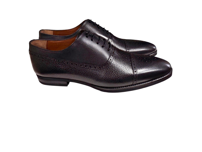 P0005226 -Lord -Cap toe Perforated -Black