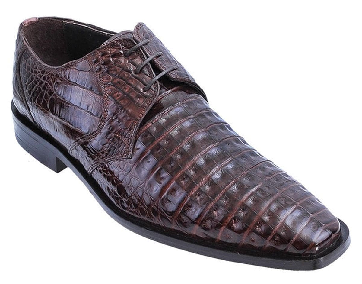 Authentic Genuine Skin Italian Tennis Dress Sneaker Shoes Men'S Brown Genuine Hornback Crocodile
