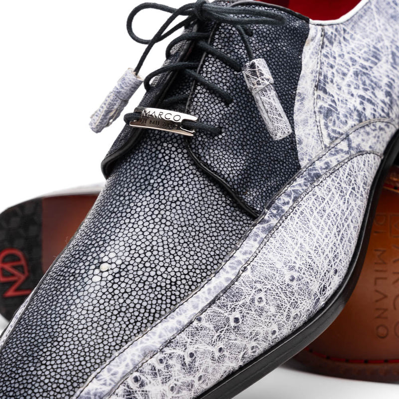 Marco Di Milano Lucca Ostrich & Stingray Shoes Newspaper