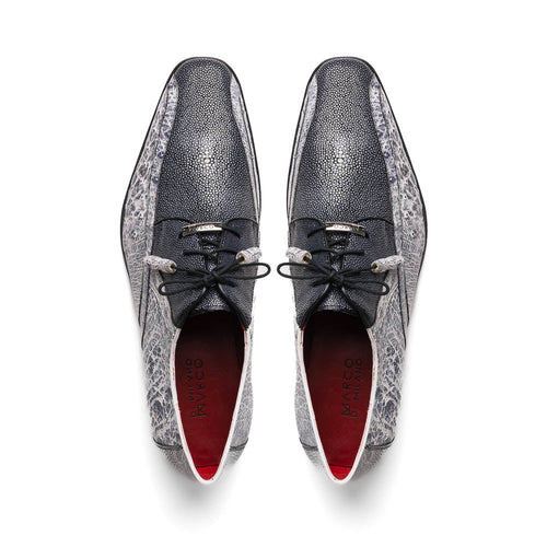 Marco Di Milano Lucca Ostrich & Stingray Shoes Newspaper