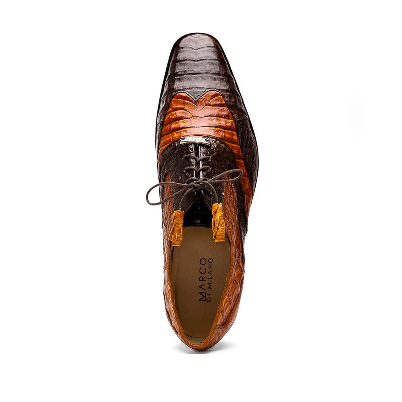 Marco Di Milano Luciano: Cognac Brown Leather Dress Shoe