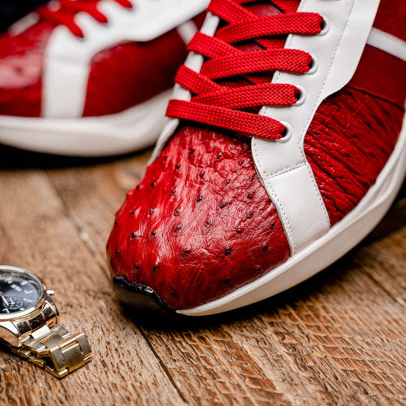 Marco Di Milano Lyon II - Red & White Leather Loafer