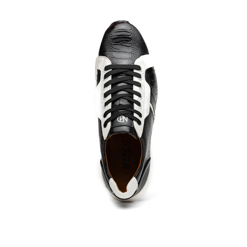 Marco_Di_Milano Lyon Black/White Leather Luxury Shoe