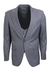 "Mens Stacy Adams Suit - Stacy Adams Suit Men's Light Grey Vested One Button Peak Lapel Suit"