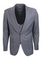 "Mens Stacy Adams Suit - Stacy Adams Suit Men's Light Grey Vested One Button Peak Lapel Suit"